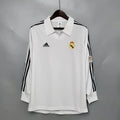 MAILLOT REAL MADRID DOMICILE 2001/2002 VERSION MANCHES LONGUES