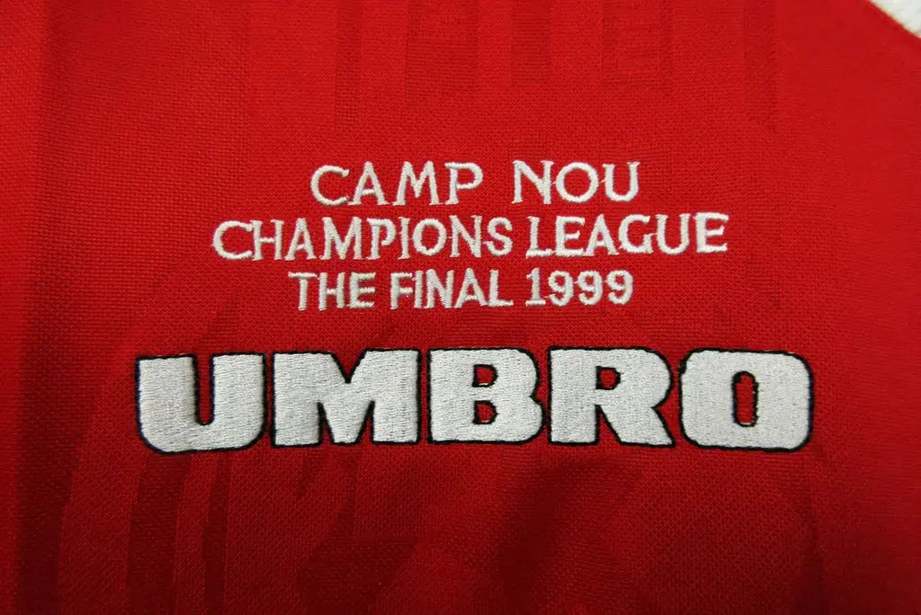 MAILLOT MANCHESTER UNITED DOMICILE 1999/2000 VERSION MANCHES LONGUES