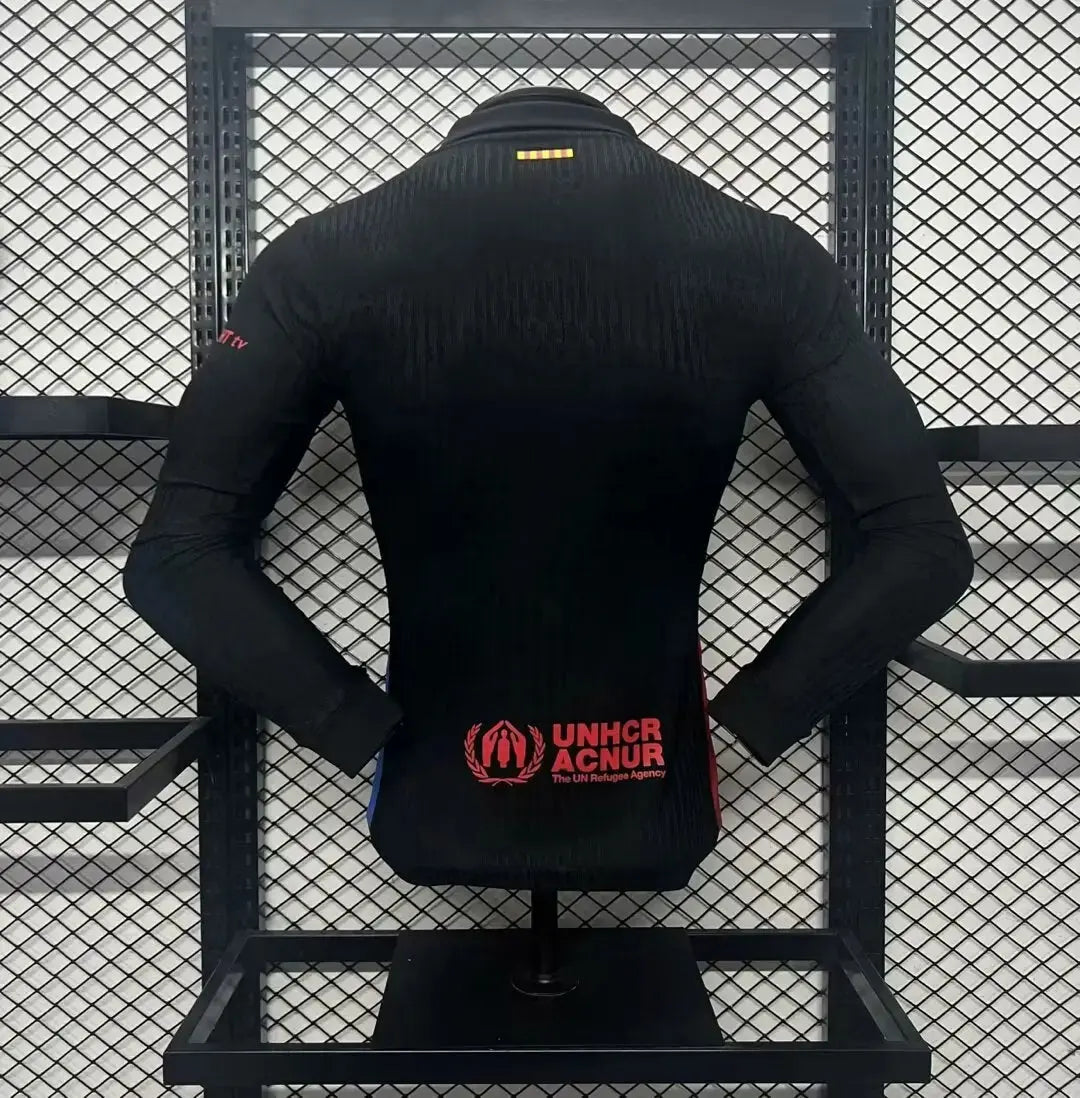 MAILLOT BARCELONE EXTÉRIEUR 2014/2025 VERSION MANCHES LONGUES