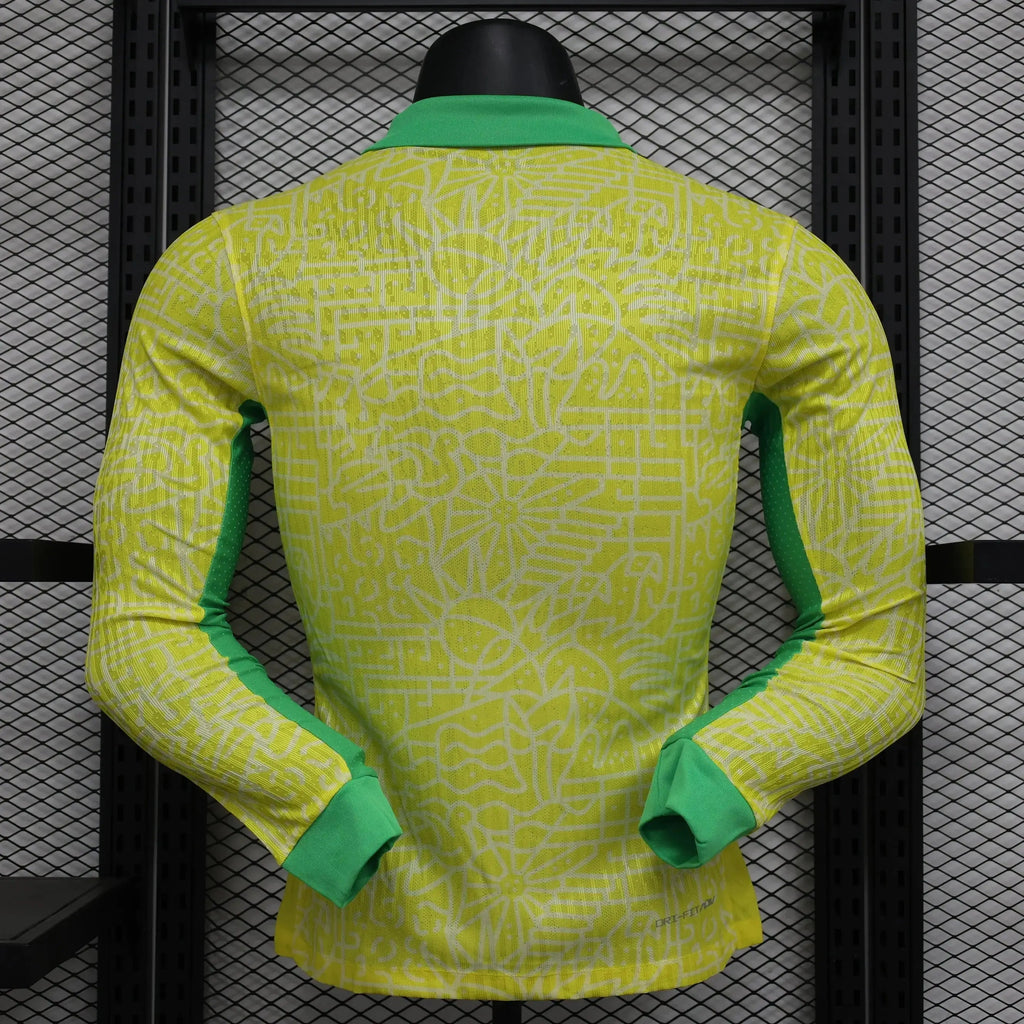 MAILLOT BRÉSIL DOMICILE 2024 VERSION MANCHES LONGUES