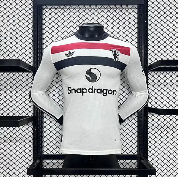 MAILLOT MANCHESTER UNITED EXTÉRIEUR 2024/2025 VERSION MANCHES LONGUES