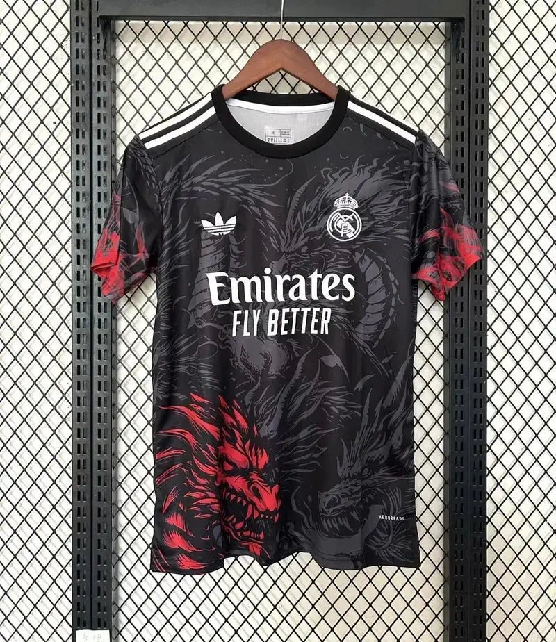 Maillot du Real Madrid " Rouge et Noir " Dragon Edition