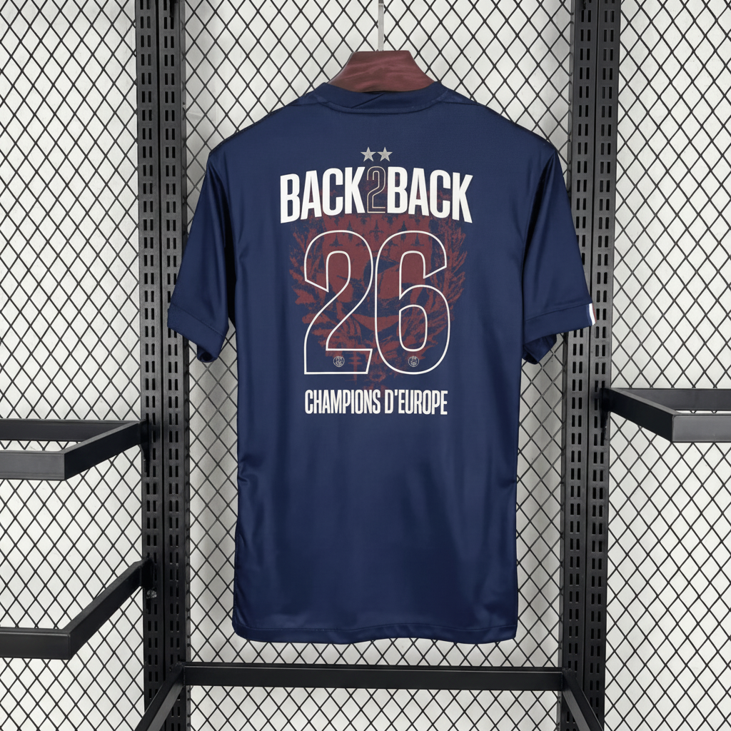 Maillot Paris SG 2 Étoiles "BACK TO BACK" Domicile 2025/2026